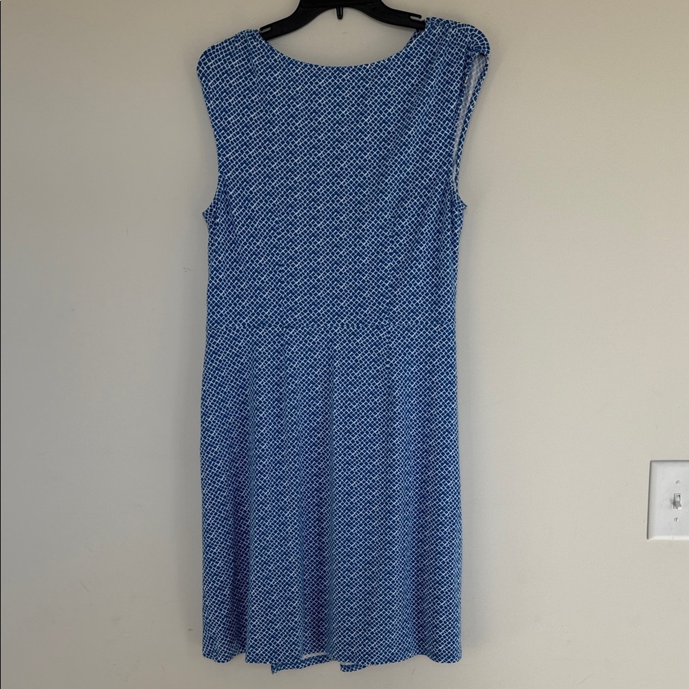 Tommy Bahama Blue Geometric Pattern Dress - Picture 5 of 8